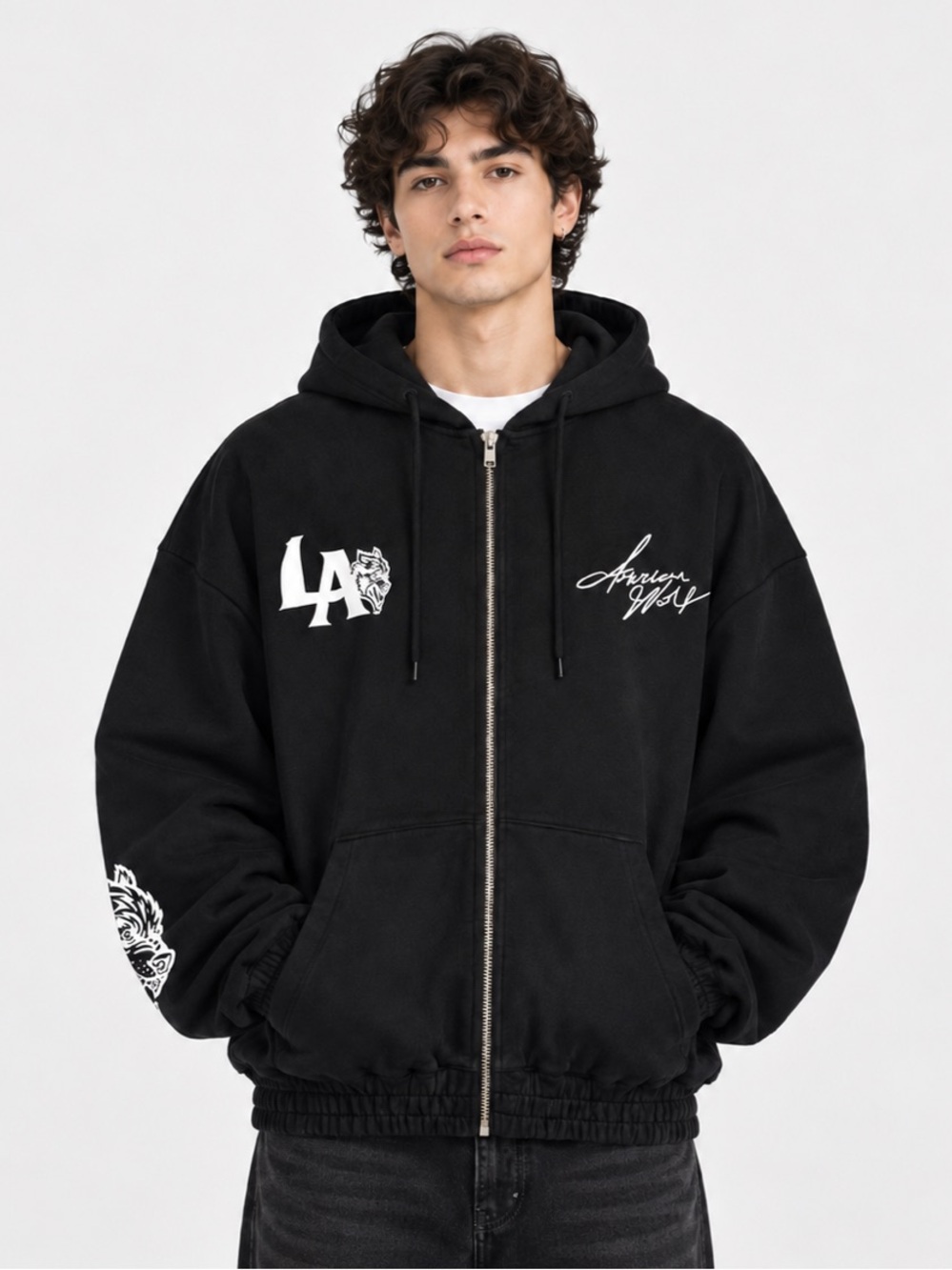 Darc Sport LA Wolf Chambers Zip Hoodie Black Limited 1079/2000 NWT Large